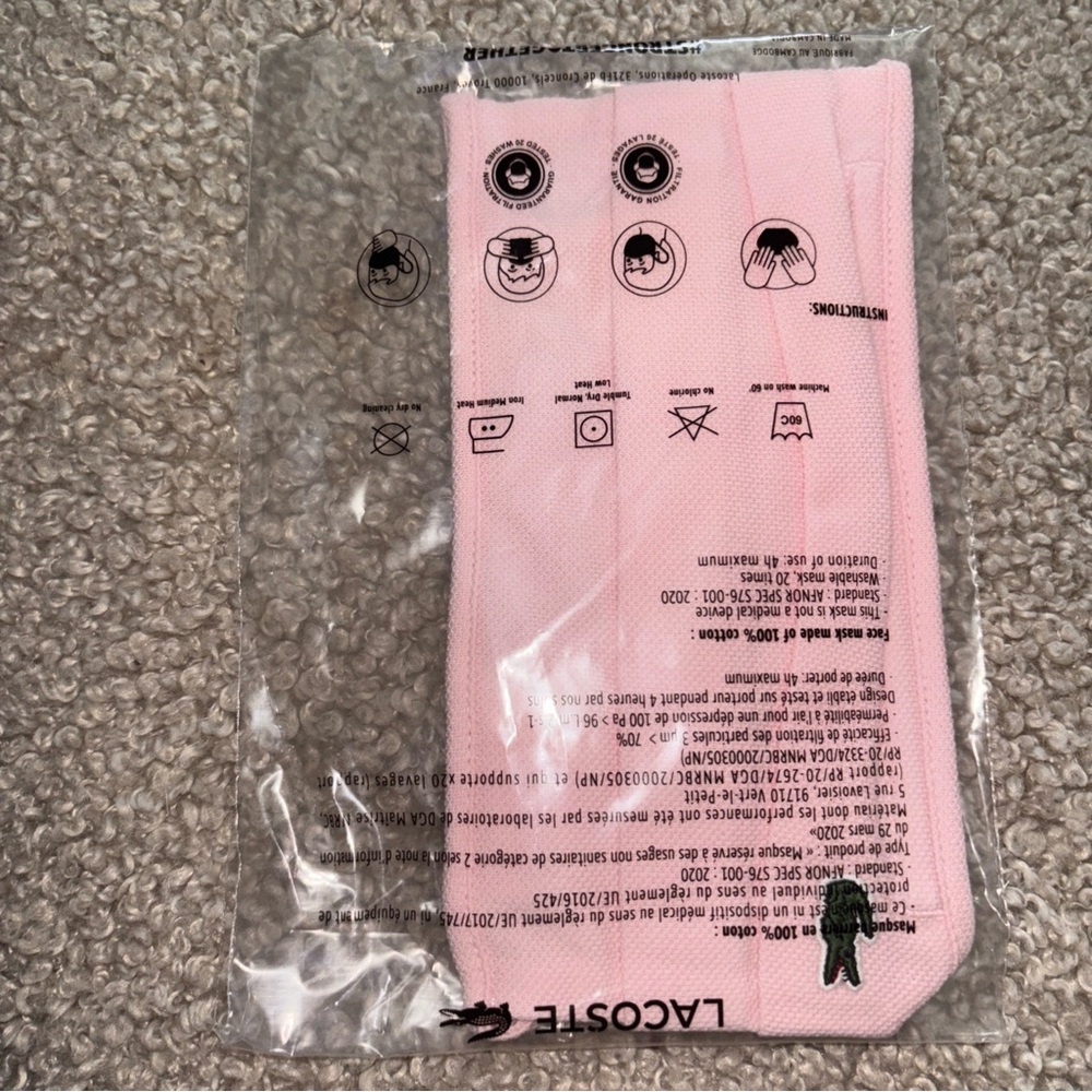 Lacoste Pink mask